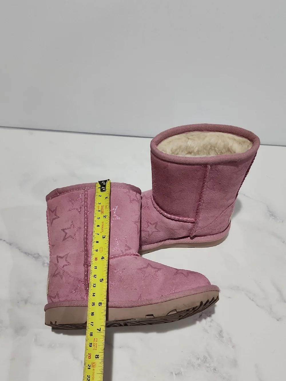 Ugg  Pink Star Suede Winter Boots